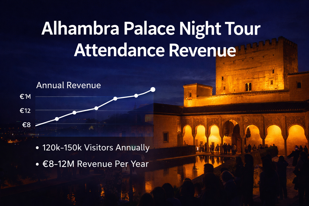 Alhambra Palace Night Tour Attendance Revenue
