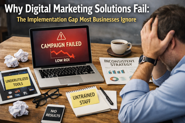 Why Digital Marketing Solutions Fail: The Implementation Gap Most Businesses Ignore